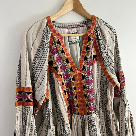 Anthropologie Lottie Embroidered Mini Dress Size 1X - Picture 10 of 15